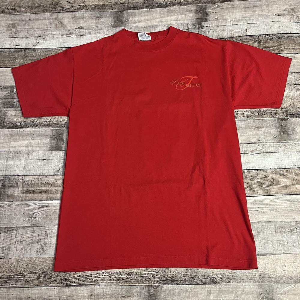 Tina Turner Shirt Size Large Red Vintage Y2K 2000s Singer Band Tee